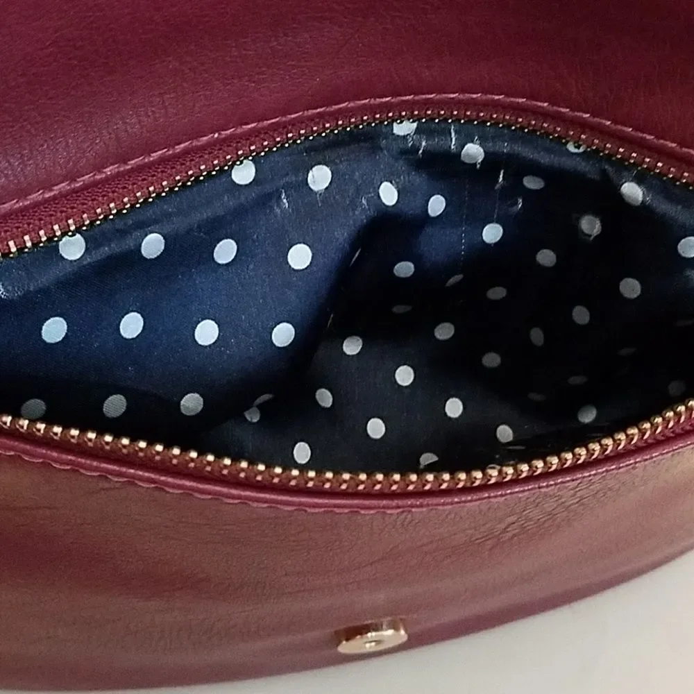 URBAN EXPRESSIONS vegan leather purple clutch‎